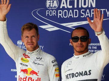Hamilton y Vettel en Hungría
