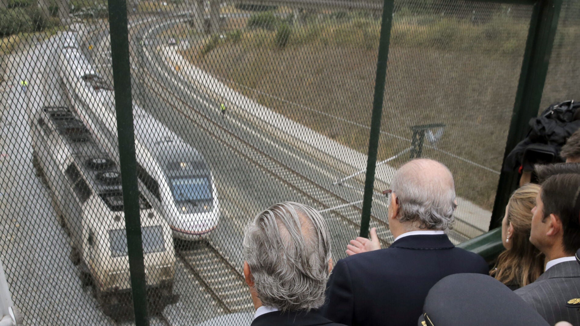 Fern&aacute;ndez D&iacute;az en la zona del accidente