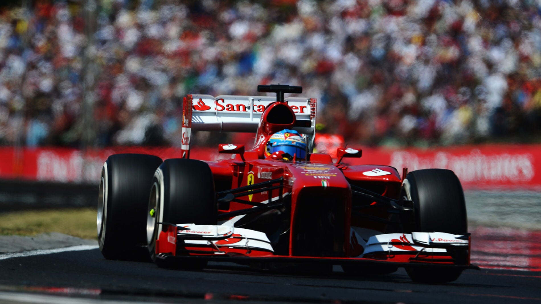 El F138 de Fernando Alonso en el GP de Hungr&iacute;a