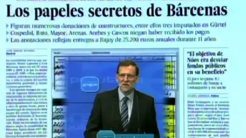 Mariano Rajoy en el montaje del vídeo del PSOE Mariano Rajoy en el montaje del vídeo del PSOE