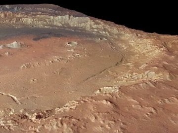 Restos de agua en Marte