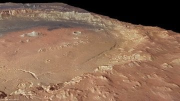 Restos de agua en Marte