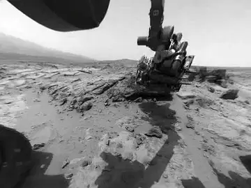 El Curiosity trabaja en Marte El Curiosity trabaja en Marte