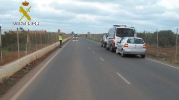 Autovía de Cartagena, Murcia, en la que el conductor fue detenido