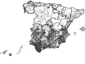 Mapa de la mortalidad española