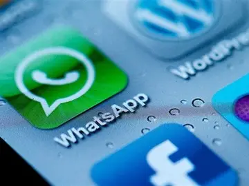 Icono de Whatsapp en un móvil Icono de Whatsapp en un móvil