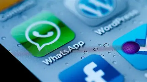 Icono de Whatsapp en un móvil Icono de Whatsapp en un móvil