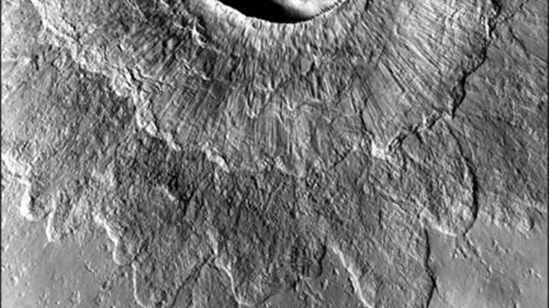 Cráter doble de Marte Cráter doble de Marte