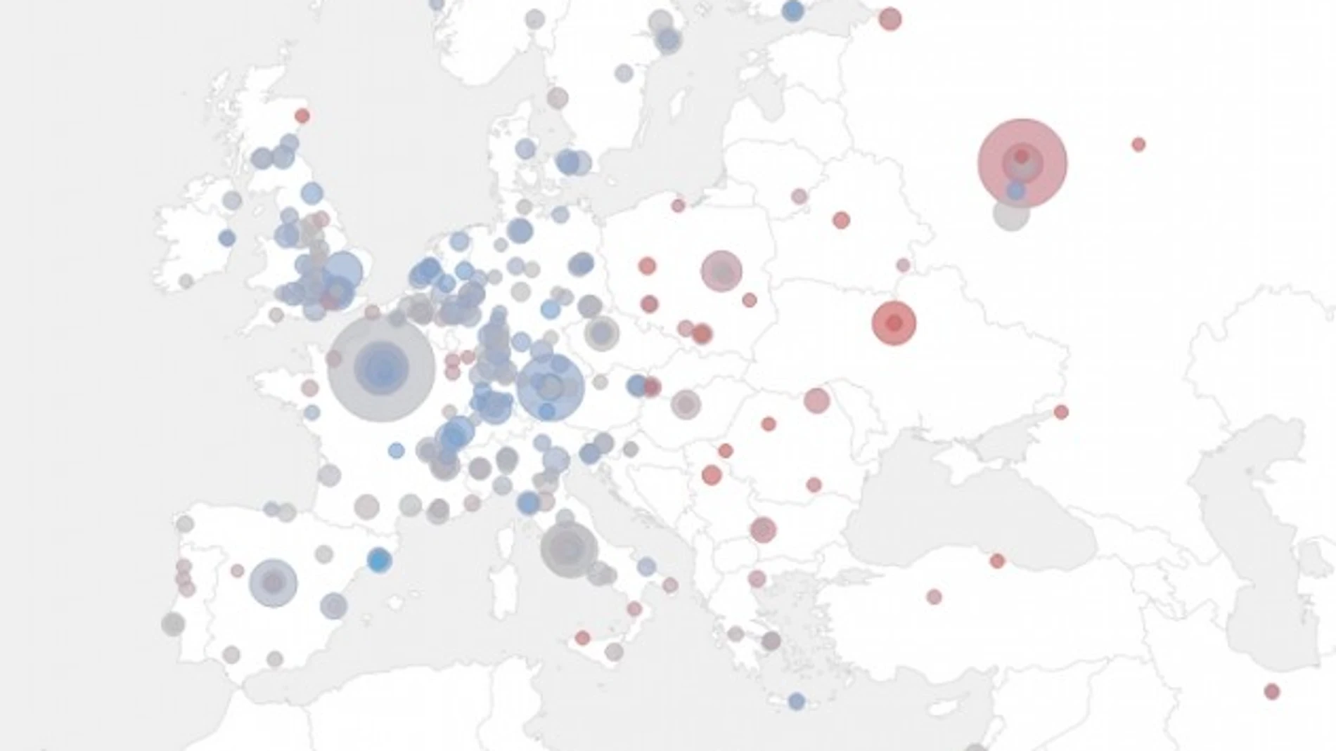 Mapa de la excelencia científica en Europa Mapa de la excelencia científica en Europa