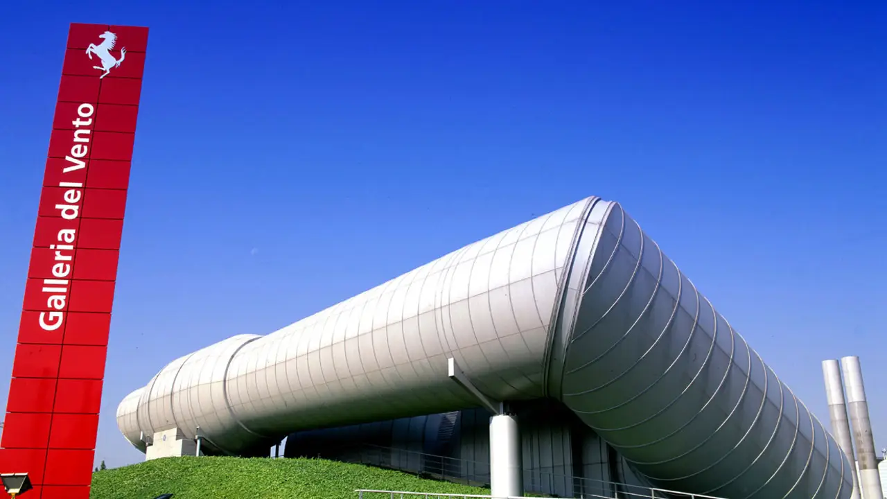 Túnel del viento de Ferrari.