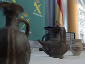 Piezas recuperadas por la operación llevada a cabo por la Guardia Civil Piezas recuperadas por la operación llevada a cabo por la Guardia Civil