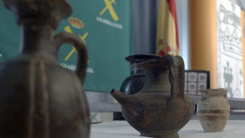 Piezas recuperadas por la operaci&oacute;n llevada a cabo por la Guardia Civil