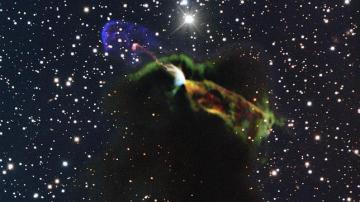 Imagen de la estrella tomada con el telescopio ALMA