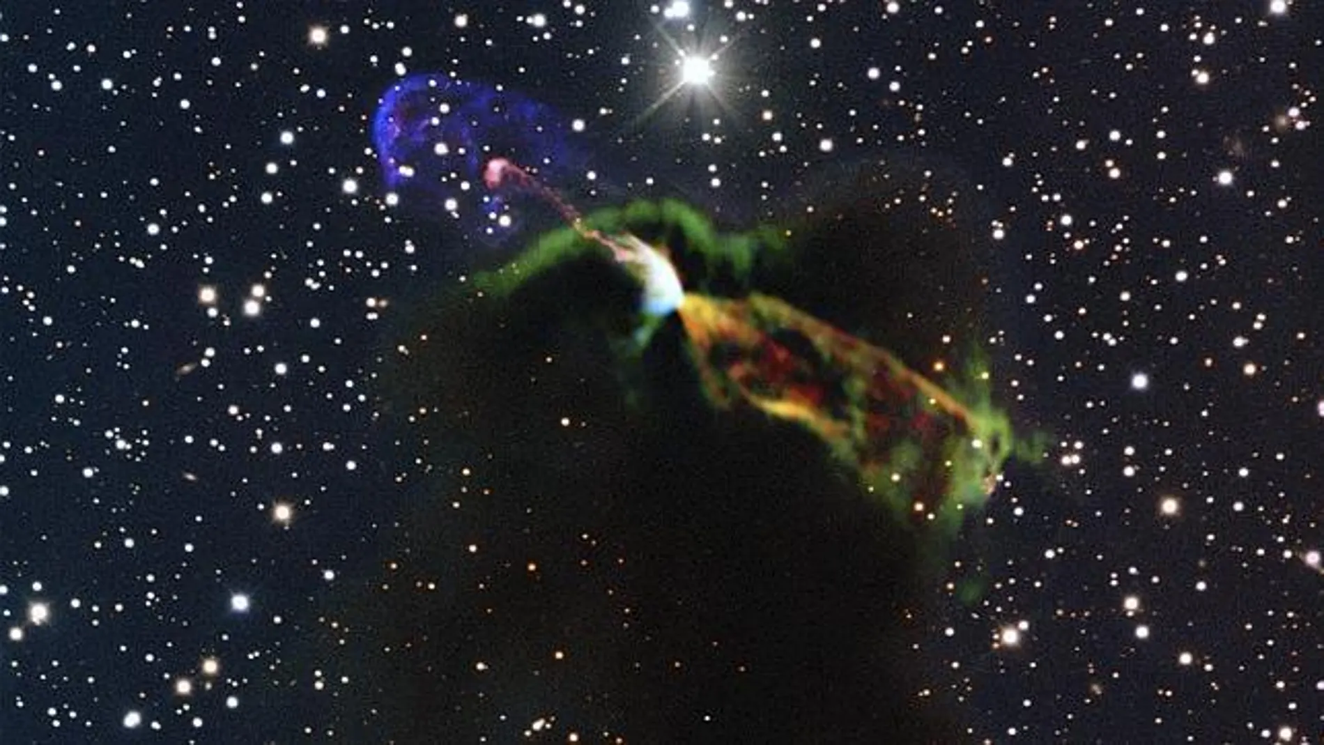 Imagen de la estrella tomada con el telescopio ALMA Imagen de la estrella tomada con el telescopio ALMA