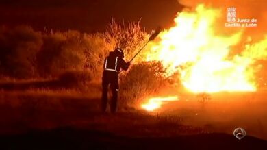 El incendio de Zamora quema más de 1.000 hectáreas en Arribes del Duero