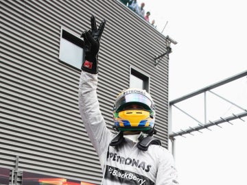 Lewis Hamilton, pole en Spa