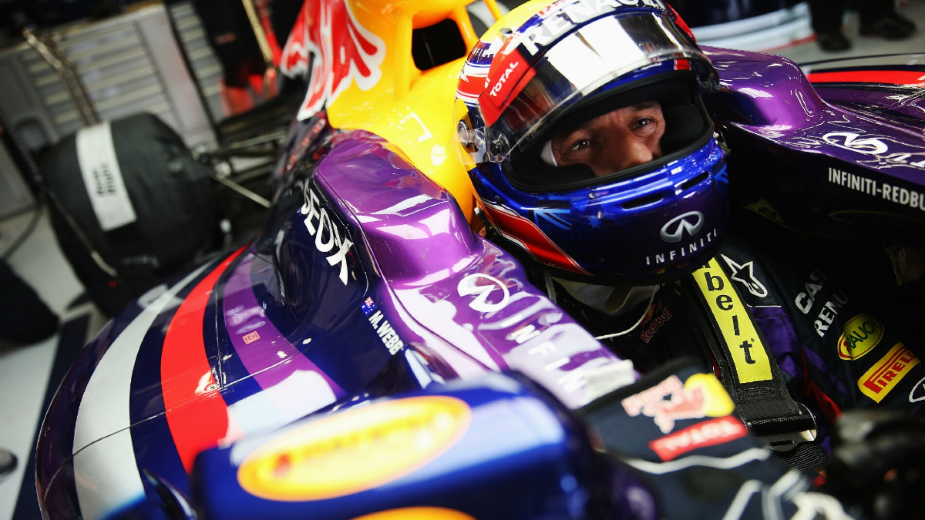 Webber, en el cockpit del RB9
