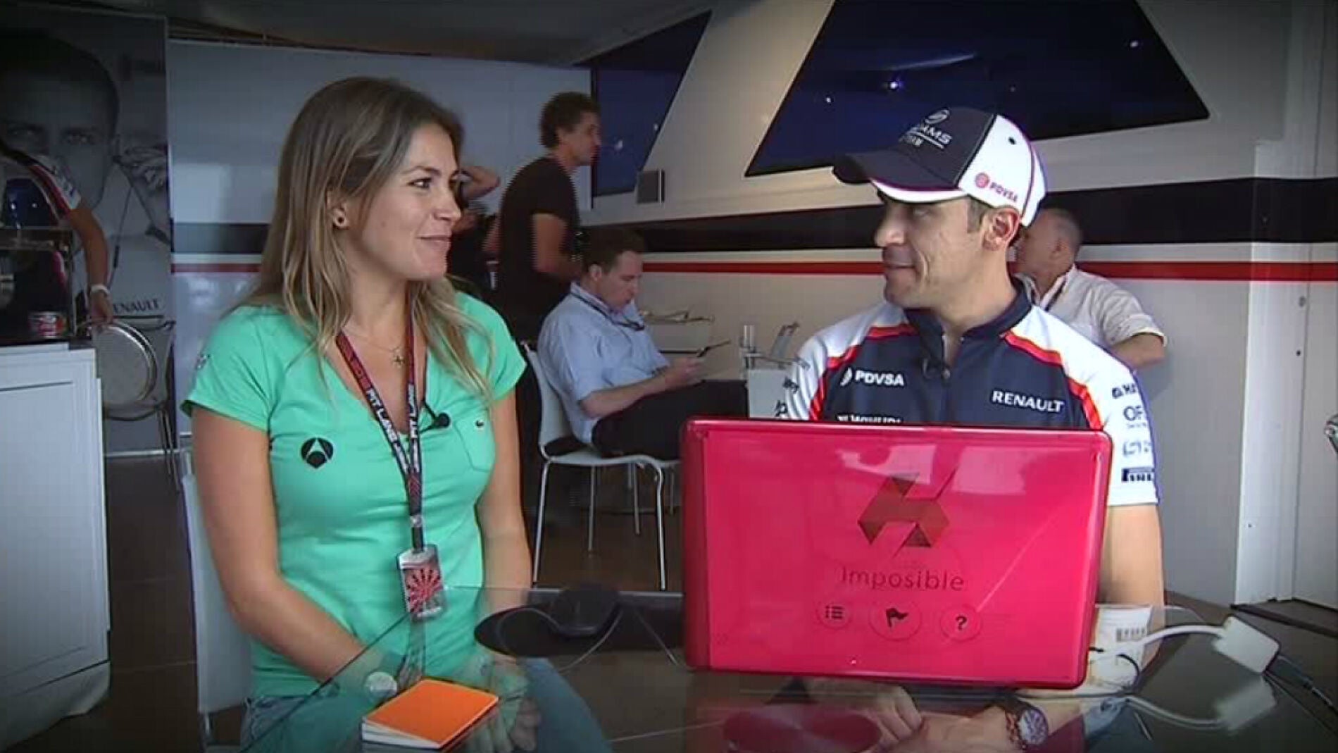 Pastor Maldonado con Nira Juanco