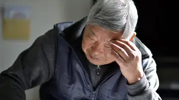 Un anciano en Japón