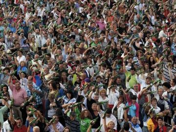 Récord de escanciado en Asturias