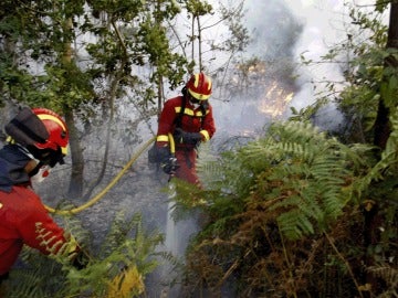 Incendio en Boiro