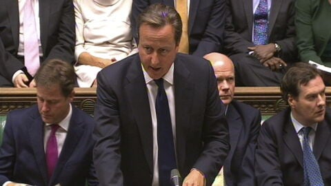 El primer ministro brit&aacute;nico David Cameron