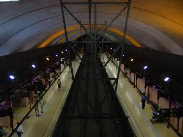 Estación de metro en Barcelona Estación de metro en Barcelona