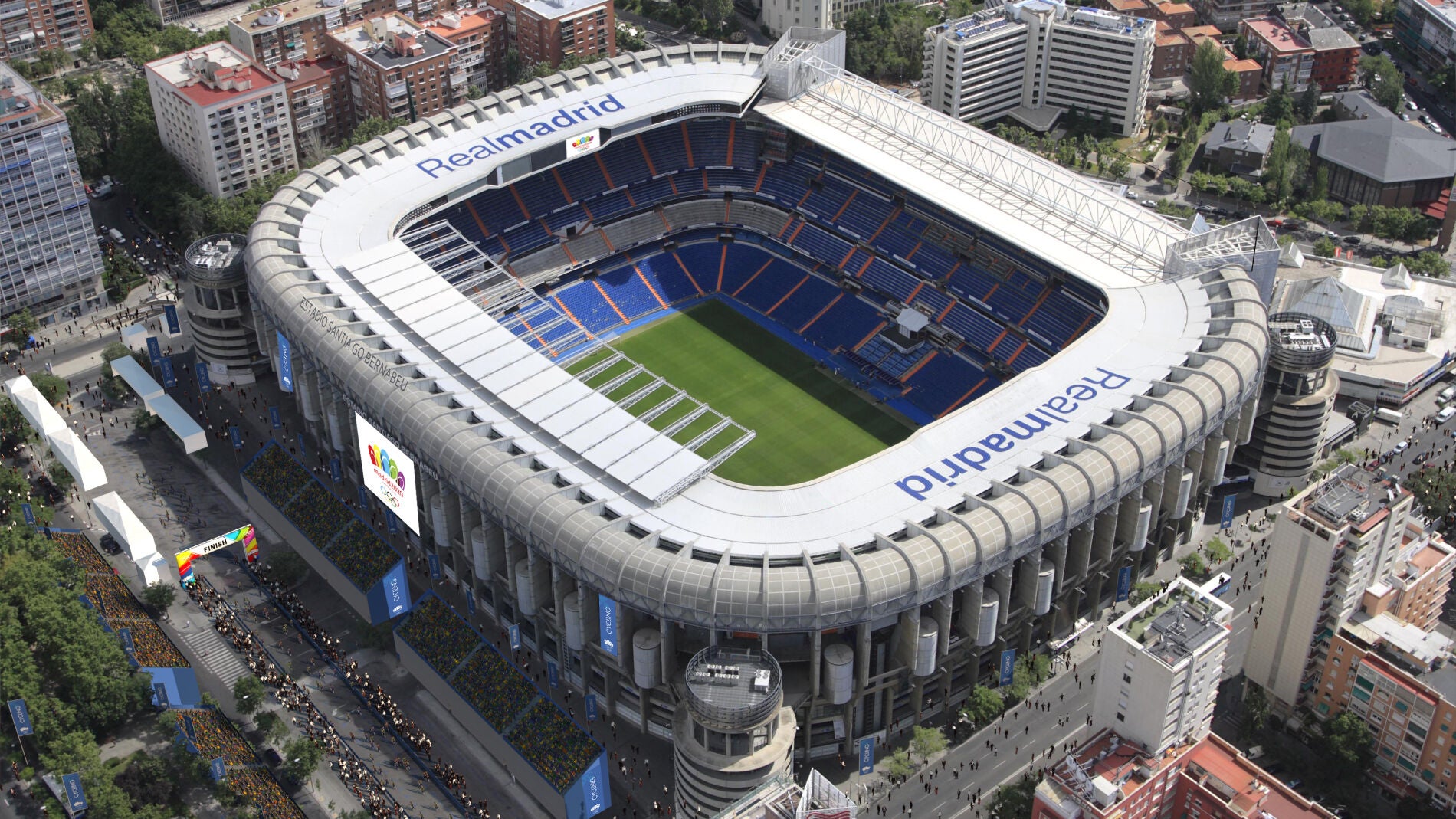 Panor&aacute;mica del estadio Santiago Bernab&eacute;u