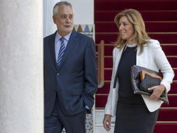 Susana Díaz y José Antonio Griñán