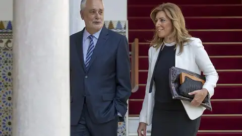 Susana Díaz y José Antonio Griñán Susana Díaz y José Antonio Griñán