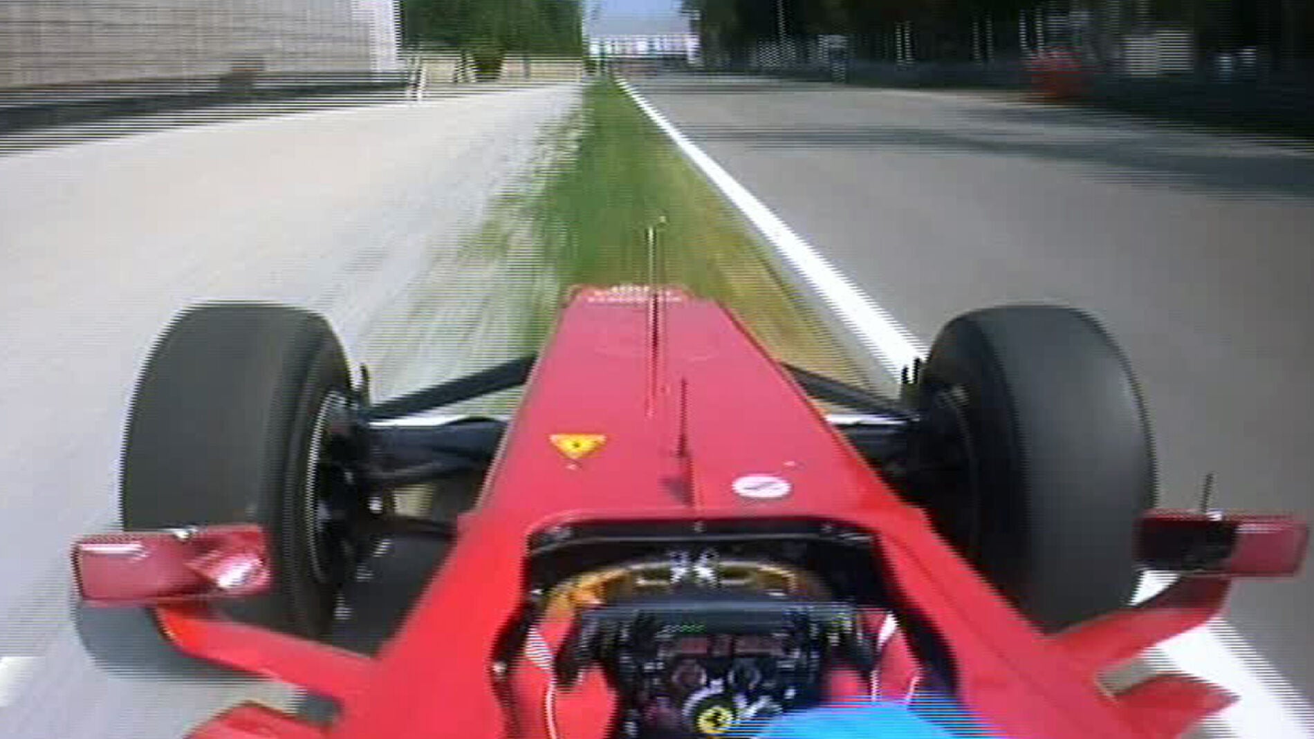 Alonso en la carrera de Monza en 2012