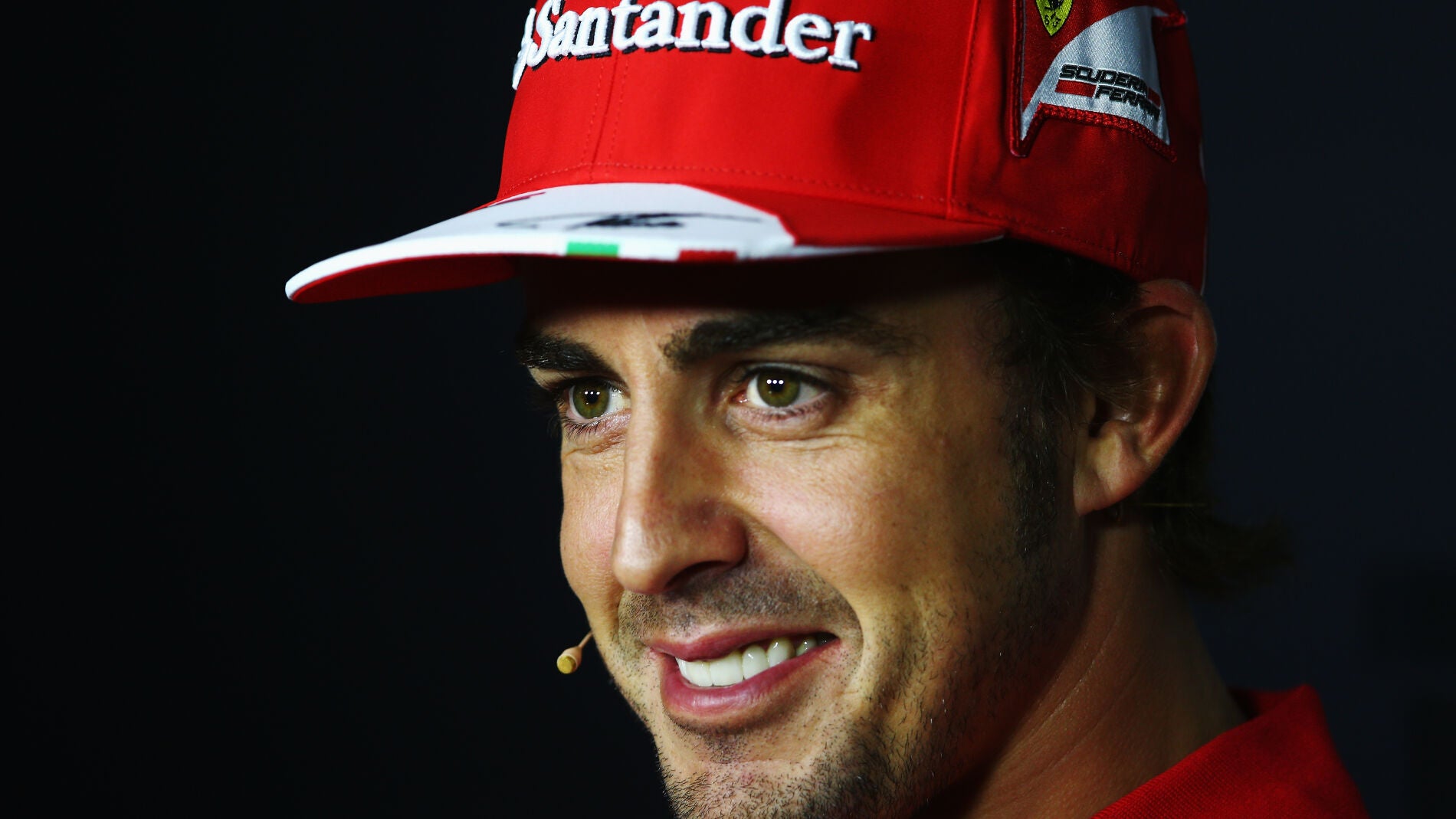 Fernando Alonso en la rueda de prensa de Monza