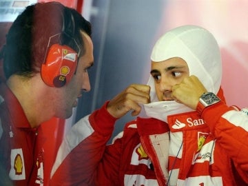 Felipe Massa en los Libres de Monza