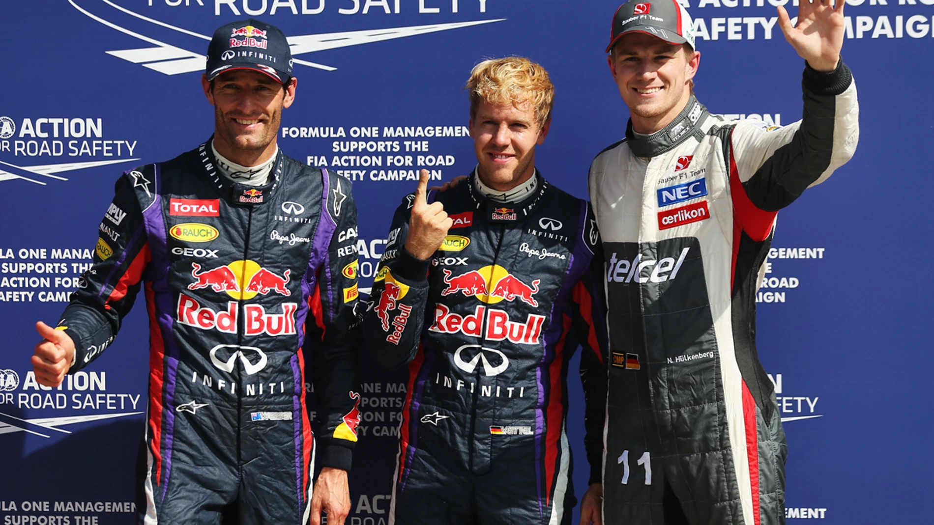 Vettel, pole en Monza, con Webber y Hulkenberg