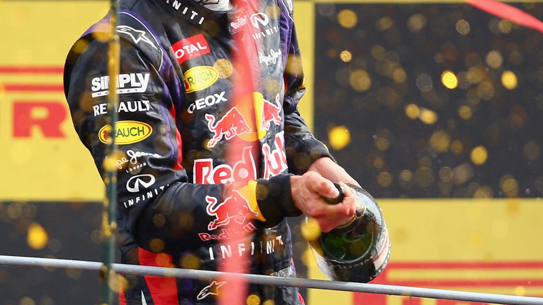 Webber, en el podio de Italia