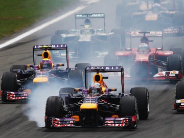 Bloqueo de Vettel en Monza