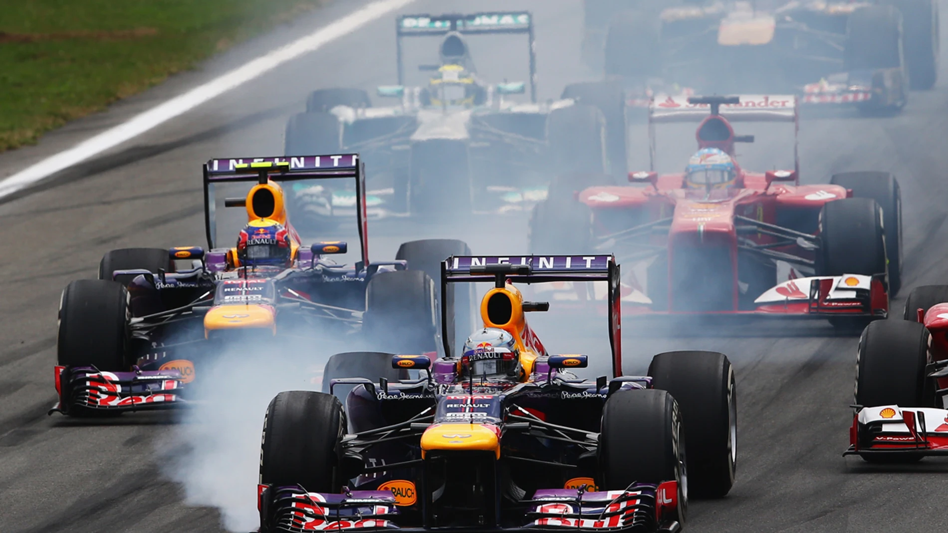 Bloqueo de Vettel en Monza