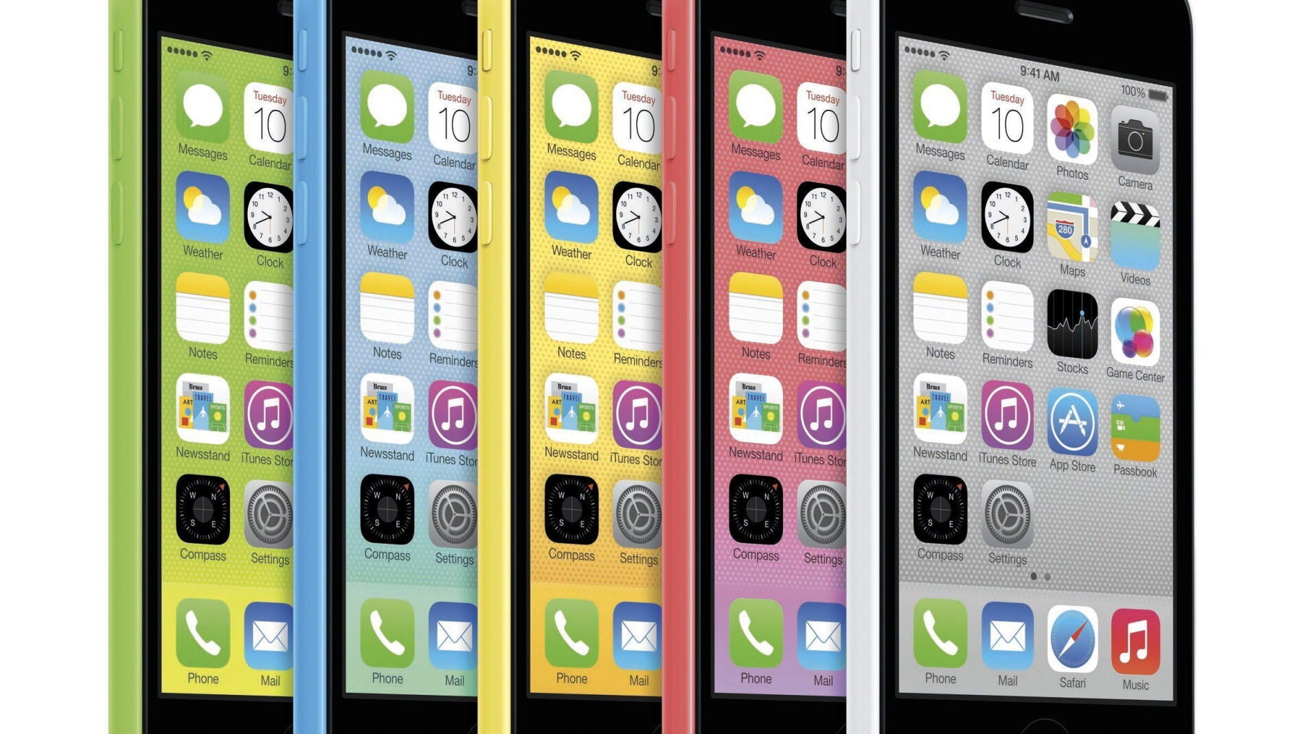 Los modelos del iPhone 5C