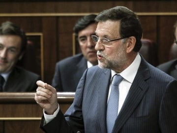 Mariano Rajoy en el pleno del Congreso.