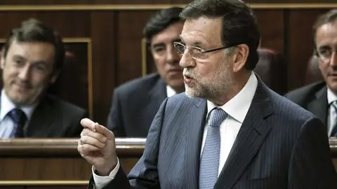 Mariano Rajoy en el pleno del Congreso. Mariano Rajoy en el pleno del Congreso.