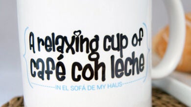 La hija de un exalcalde de Madrid solicita registrar 'Relaxing cup of café con leche'