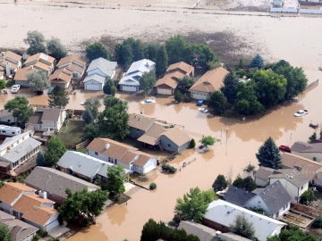 Inundaciones causadas por el temporal en Colorado, EEUU.