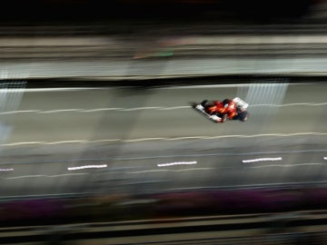 El Ferrari en el GP de Singapur