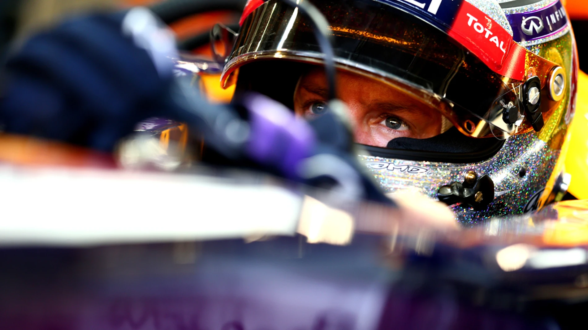 Vettel, con mirada concentrada