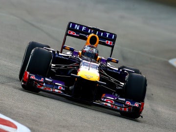 Vettel, a bordo del Red Bull