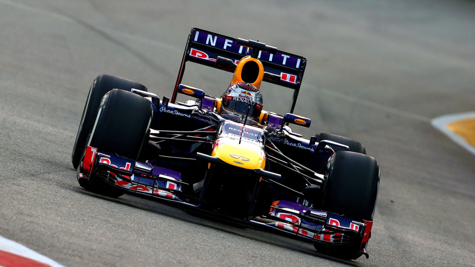 Vettel, a bordo del Red Bull