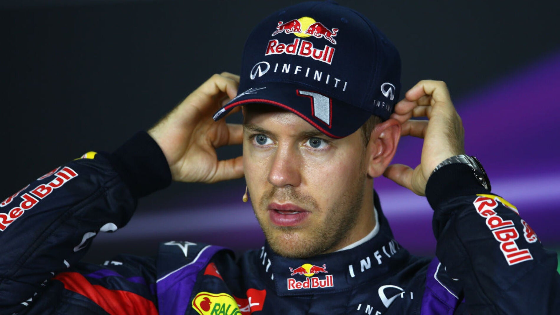 Vettel, en rueda de prensa