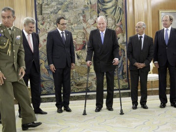 El Rey Juan Carlos, en el Palacio de la Zarzuela