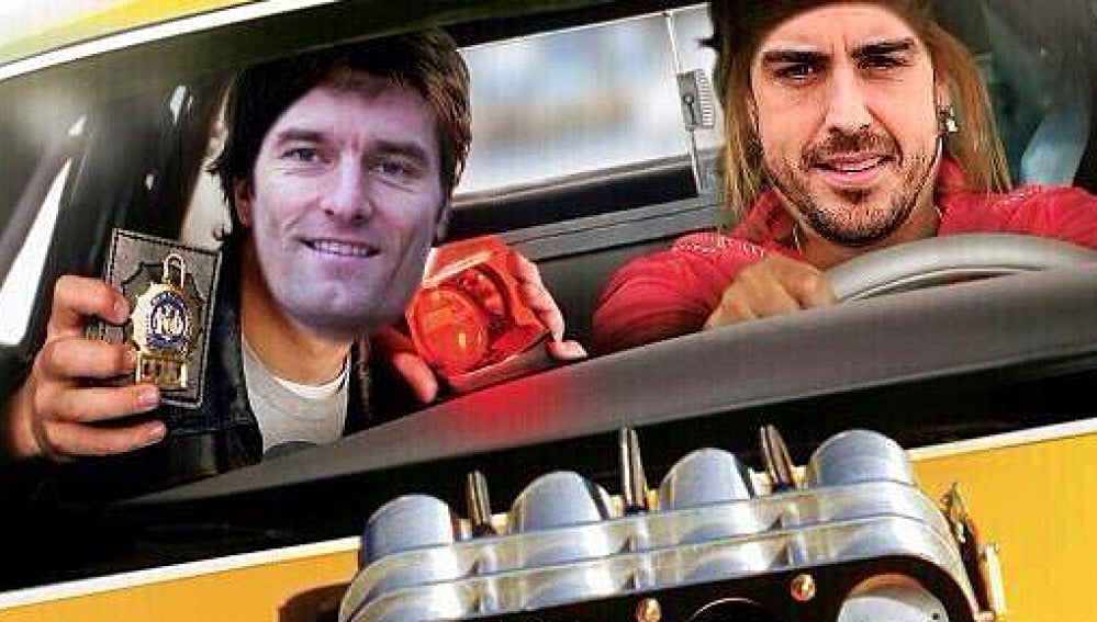 Montaje de Alonso en su cuenta de Twitter
