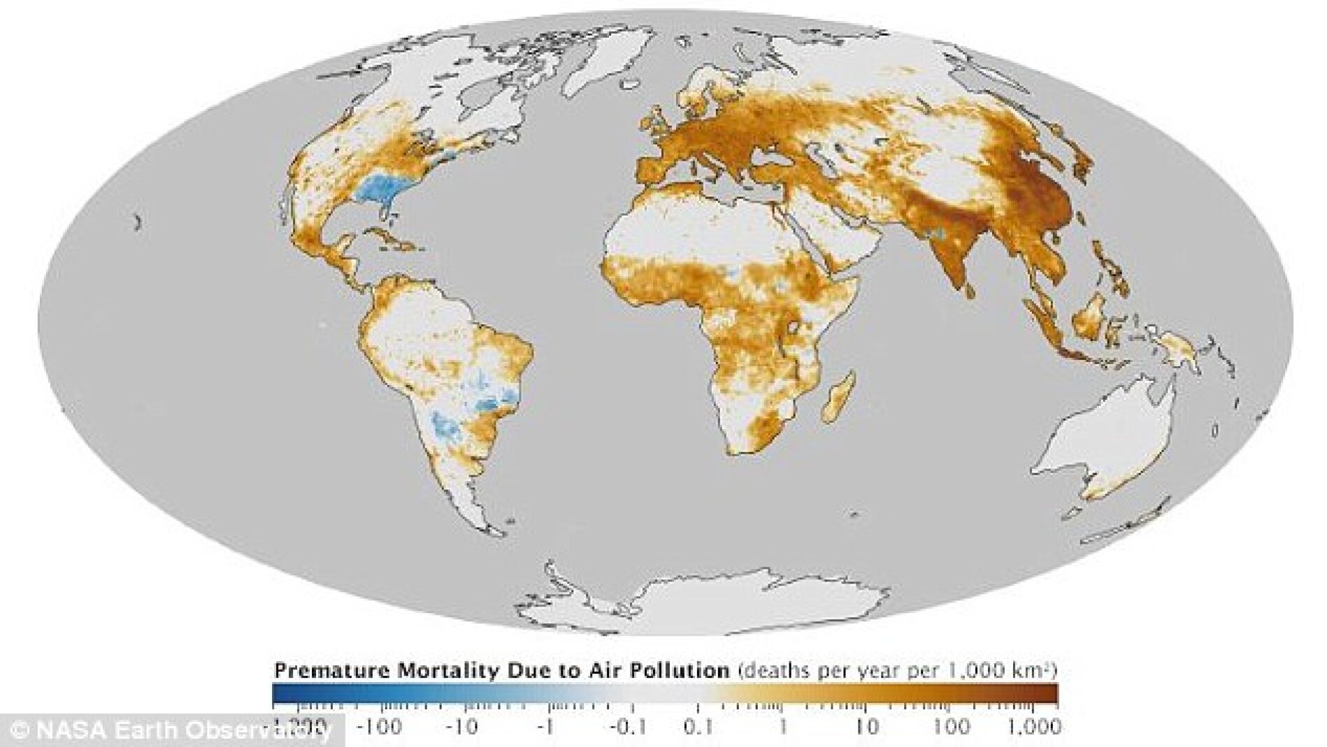 Mapa de la contaminaci&oacute;n en el mundi